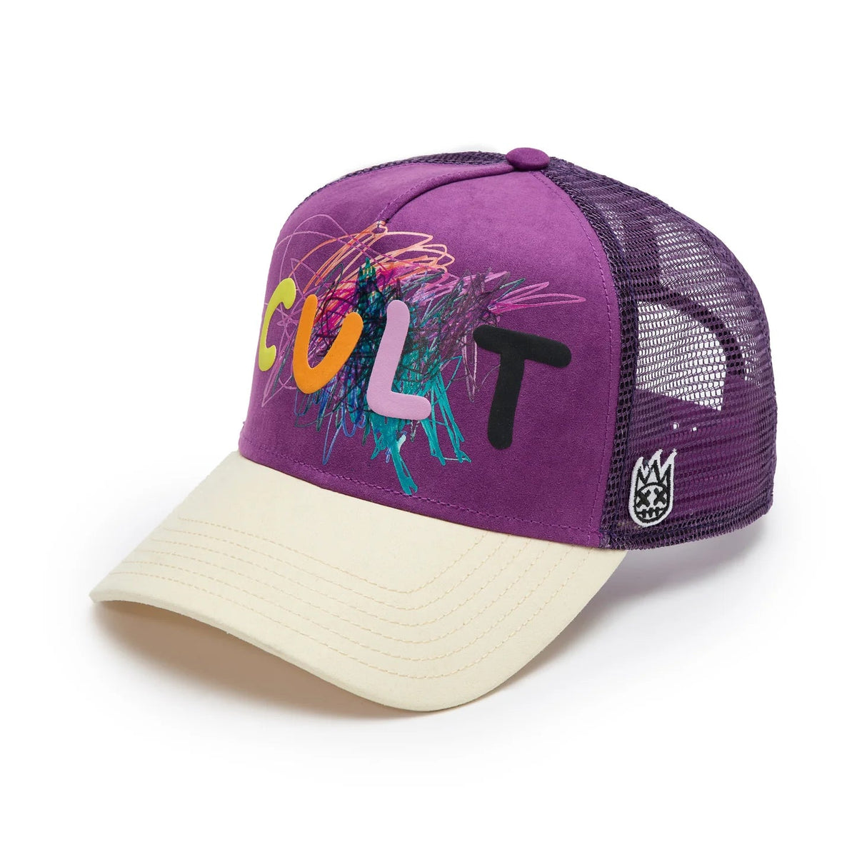 Cult's Logo Mesh Back Trucker Hat "Cult Logo" in Hyacinth Violet 625BC-CH101A