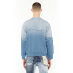 Cult's Crew Novelty Sweatshirt in Blue Steel 625B10-FC25A