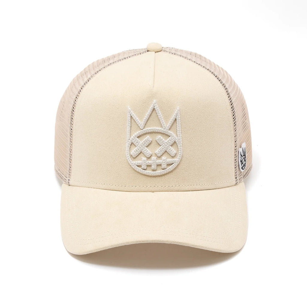 Cult's Logo Mesh Back Trucker Hat In Cream 626BC-CH37A