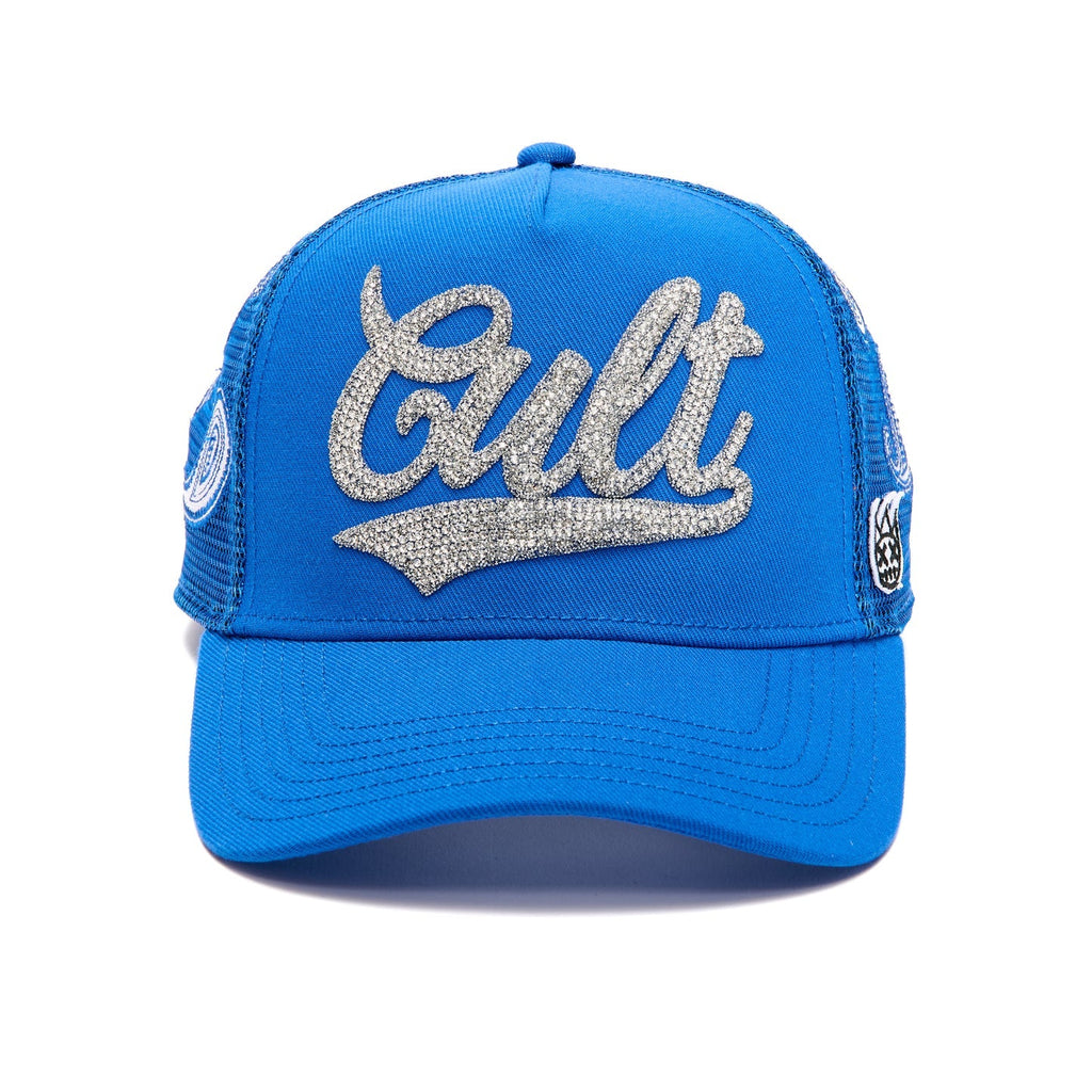 PAISLEY SHIMUCHAN LOGO MESH BACK TRUCKER HAT IN ROYAL BLUE 624B9-CH73C