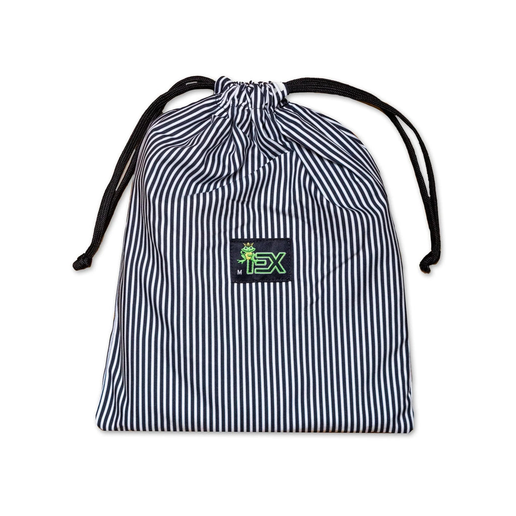 Eight X Men's Striped Slim Fit Swim Trunks - Navy