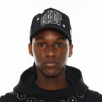Cult x El Alfa Premium Paisley 5 Panel A Frame Trucker Hat in Black 625B8-CH63A