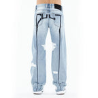 Cult's Grunge Baggy 607 Jeans in Back Emb