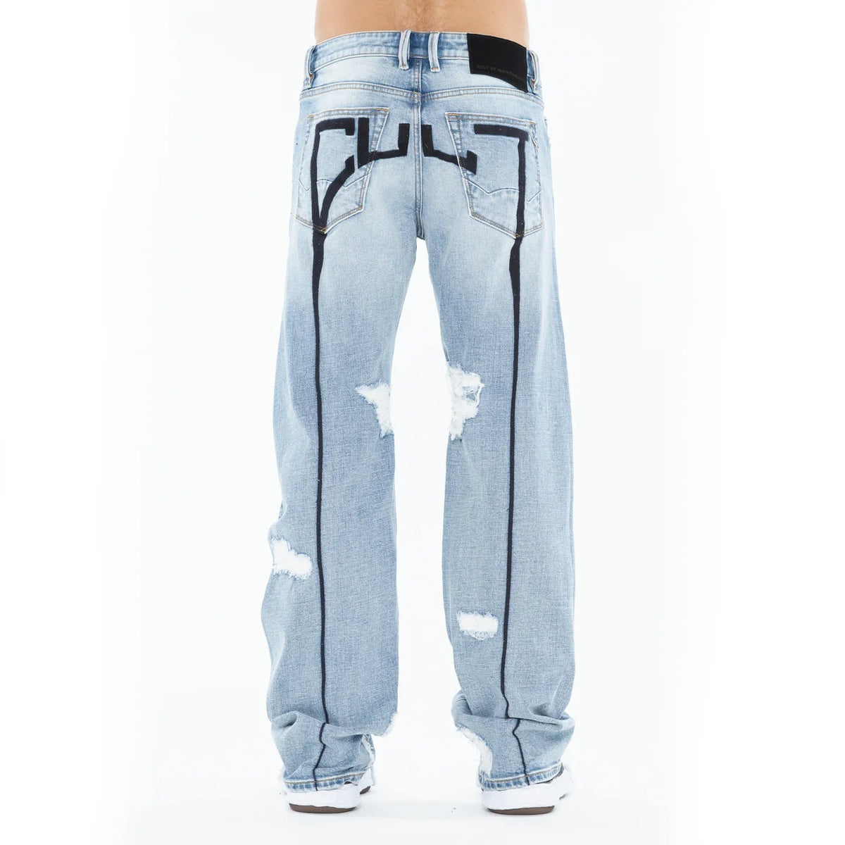 Cult's Grunge Baggy 607 Jeans in Back Emb