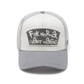Cult's Mesh Back Trucker Hat "Fxxk Normal, I Want Magic" In Cool Grey  626BC-CH67A