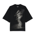 Hvman's Oversized Heavyweight Novelty Tee "Beauty" in Black SKU: 326AC-TT05A