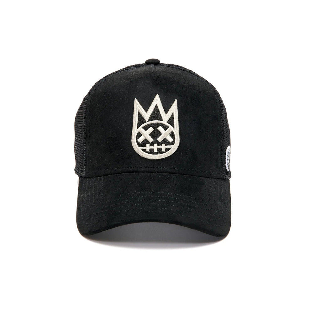 SHIMUCHAN LOGO MESH BACK TRUCKER HAT IN VINTAGE BLACK