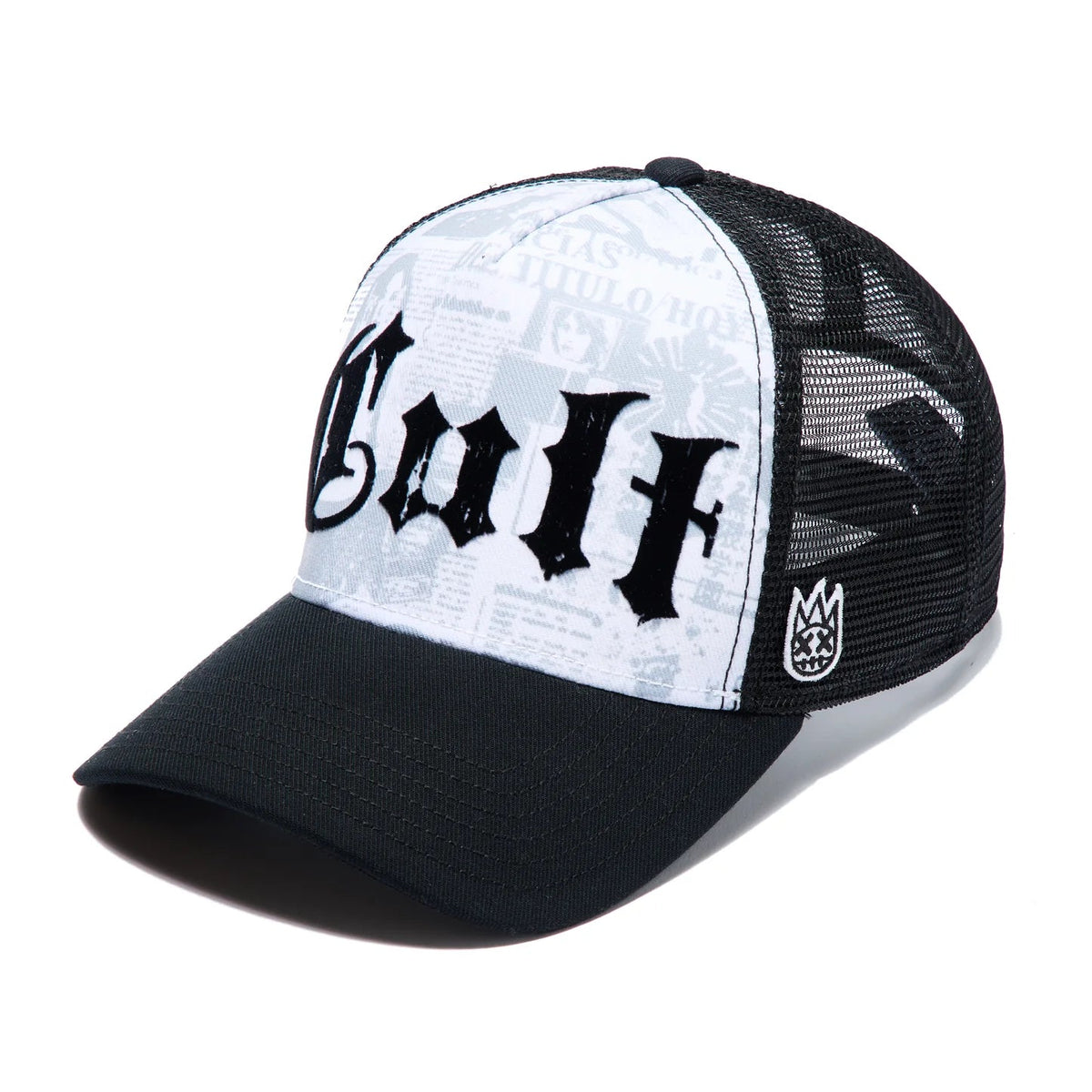 Cult's Mesh Back Trucker Hat "Propaganda" In White 626AC-CH57A