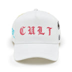Cult's Logo Mesh Back Trucker Hat "Cult Community" in Winter White 625BC-CH108A