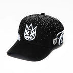Cult's Exclusive "Crystals" 5 Panel A Frame Trucker Hat in Black 625BC-CC03A