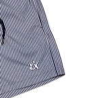 Eight X Men's Striped Slim Fit Swim Trunks - Navy