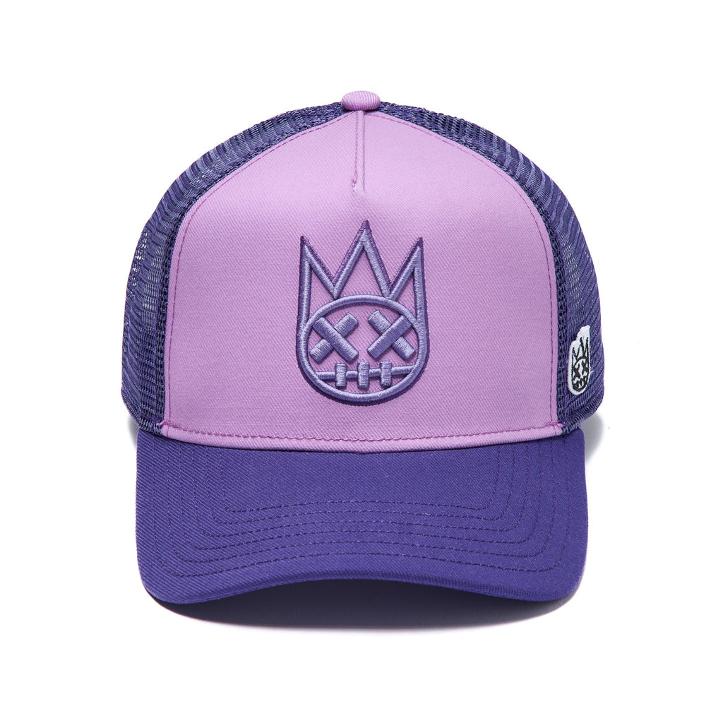 Cult's Logo Mesh Back Trucker Hat In Dusty Lavender 626AC-CH55A