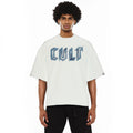 Cult's Oversized Crew Neck Tee in Winter White 625B10-K36A