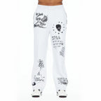 Cult's French Terry Open Hem Sweatpants 620 Grams In Heather Grey 626B8-SP14E