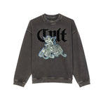 Cult's Novelty Fleece Crew Sweatshirt in Vintage Charcoal 625B9-FC21A