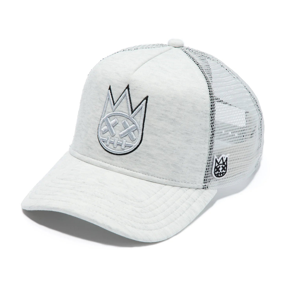Cult's Mesh Back Trucker Hat "Paisley" In Winter White  626AC-CH60A