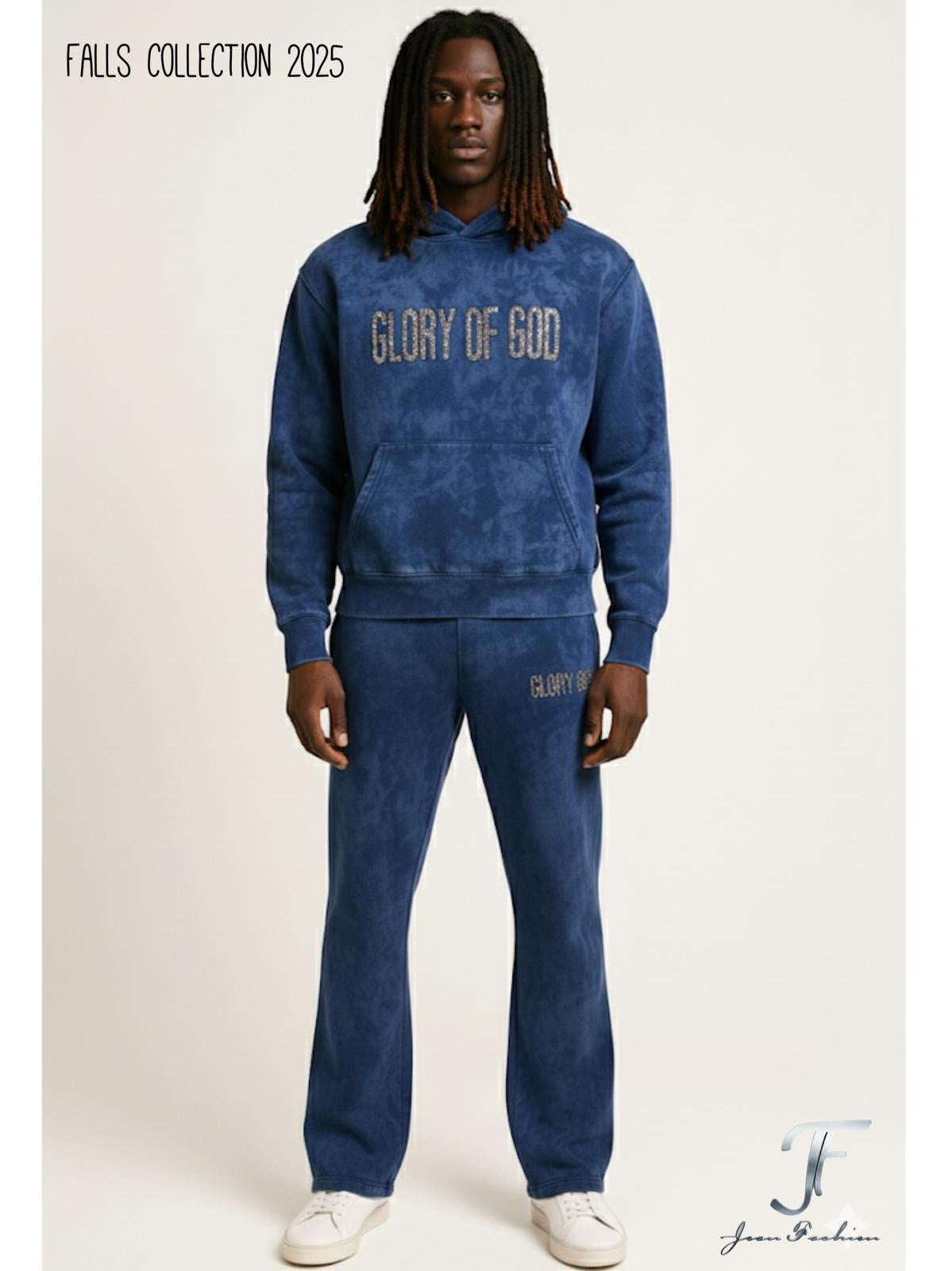 Glory of God Hoodie azul