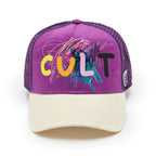 Cult's Logo Mesh Back Trucker Hat "Cult Logo" in Hyacinth Violet 625BC-CH101A
