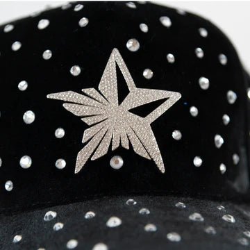 Starlit Crown Black Trucker Hat