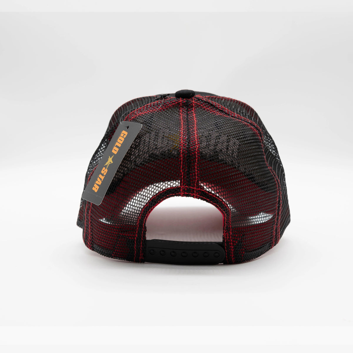 Rooster Trucker Black/Red Hat