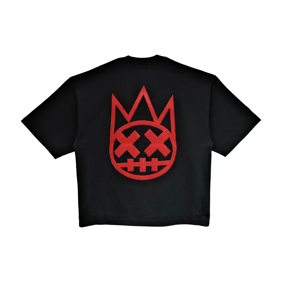 Cult's Oversized Heavyweight Boxy Fit Short Sleeve Crew Neck Tee "Arch Logo" in Black  625B12-K34A-XS