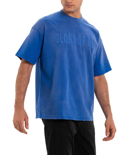 Glory Of God oversized t-shirt - Blue
