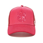 MESH BACK TRUCKER CURVED IN VINTAGE RED