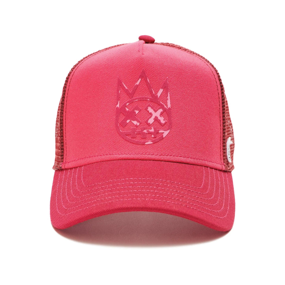 MESH BACK TRUCKER CURVED IN VINTAGE RED