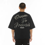 Hvman's Oversized Heavyweight Novelty Tee "Heart" in Black 326AC-TT04A