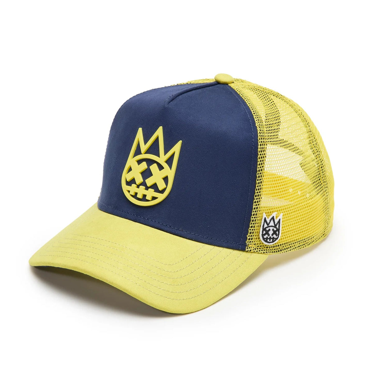 Cult's Logo Mesh Back Trucker Hat "Shimuchan" in Midnight Blue 625BC-CH63A