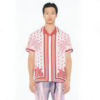 Cuban Short Sleeve Woven Shirt in Retro