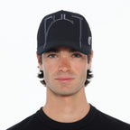 Cult's Arch Logo Mesh Back Trucker Hat in BlackCult's Arch Logo Mesh Back Trucker Hat in Black