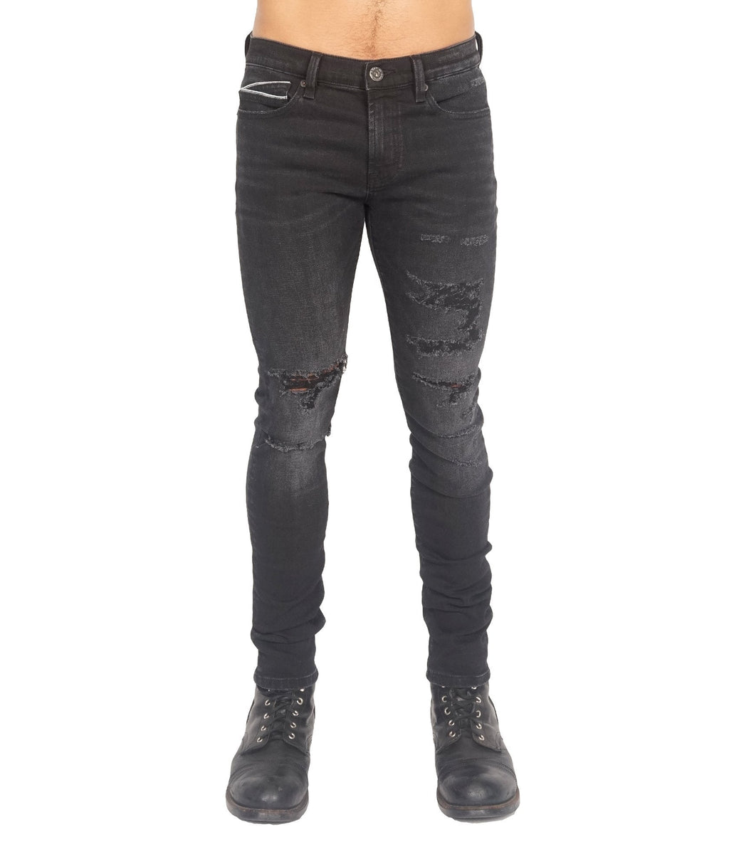Punk Super Skinny in Jet Black Jeans