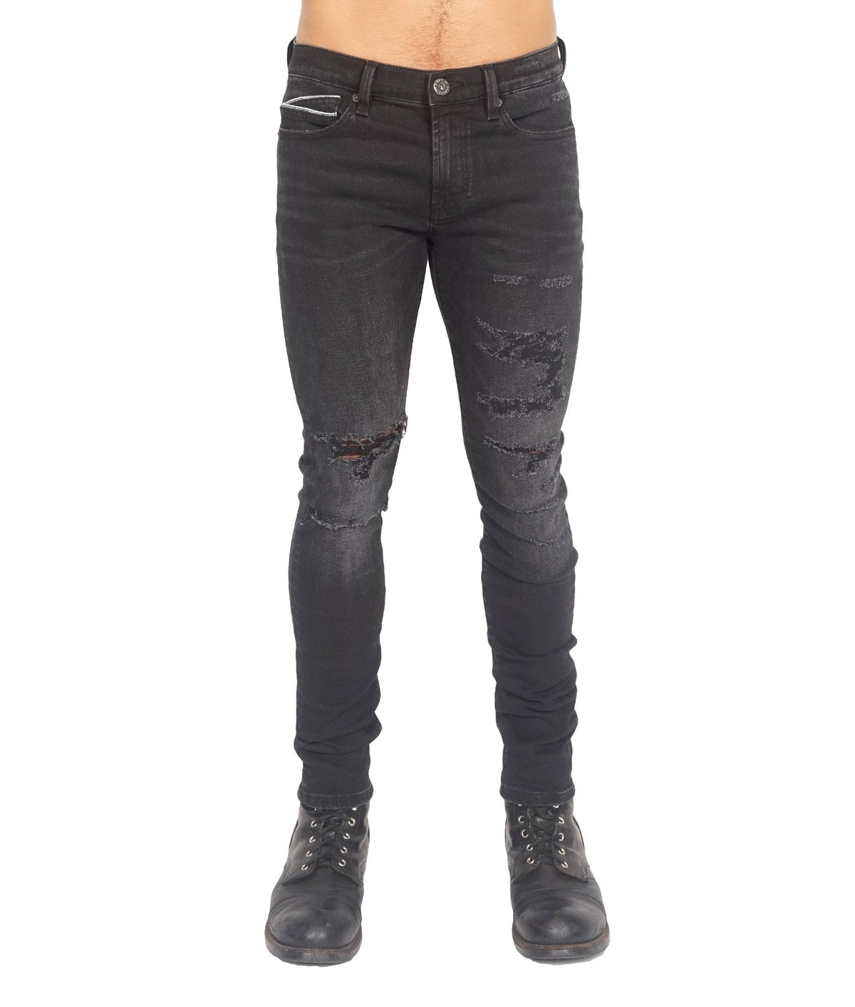 Punk Super Skinny in Jet Black Jeans
