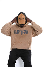 Glory of God Oversized Hoodie - Rich Brown