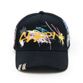 Cult's Logo Mesh Back Trucker Hat "Cult Graffiti" in Black 625BC-CH104A