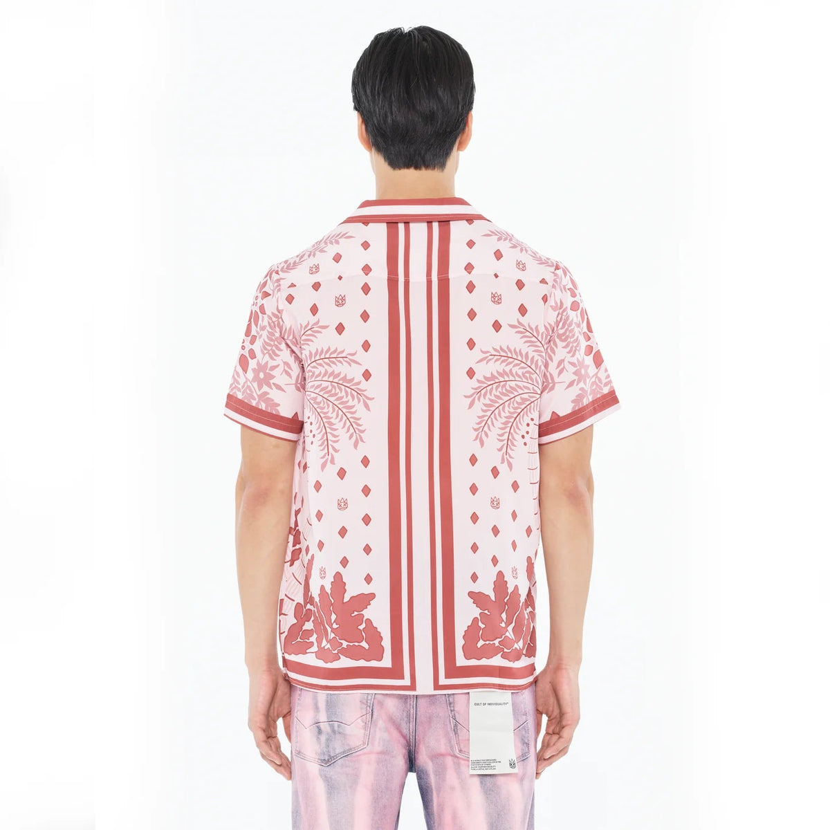 Cuban Short Sleeve Woven Shirt in Retro