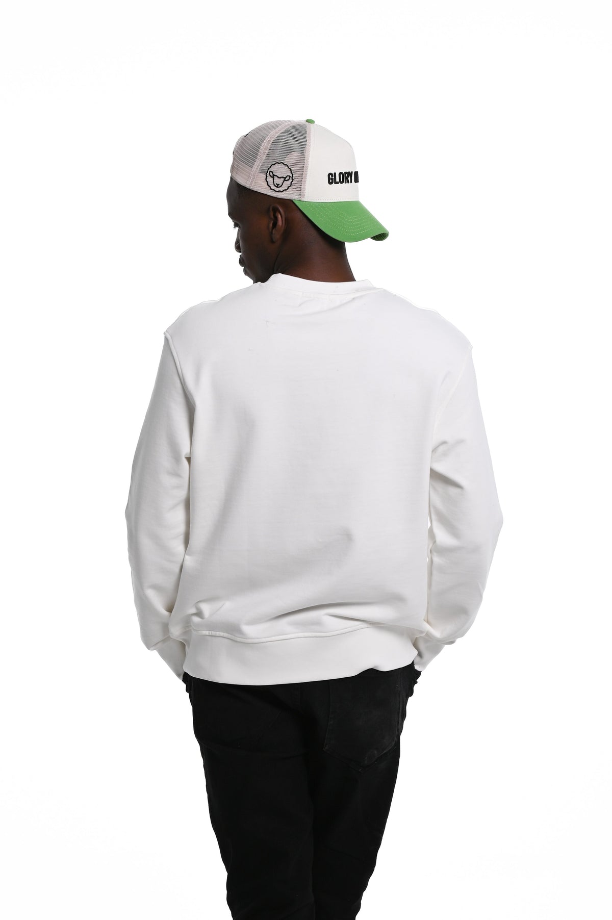 Glory of God Oversized Sweatshirt- All White