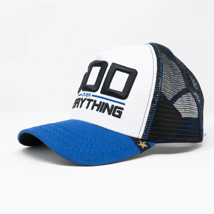 GOLD STAR HAT - "GOD OVER EVERYTHING" TRUCKER HAT