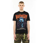 Cult's Heavyweight Short Sleeve Crew Neck Tee "Psychedelic" in Black 625B7-K49A