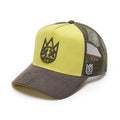 Cult's Logo Mesh Back Trucker Hat "Shimuchan" in Green Sheen 625BC-CH62A