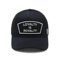 Cult's Mesh Back Trucker Hat "Loyalty Is Royalty" In Black  626BC-CH63A