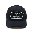Cult's Mesh Back Trucker Hat "Loyalty Is Royalty" In Black  626BC-CH63A