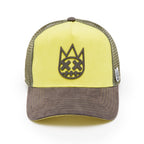 Cult's Logo Mesh Back Trucker Hat "Shimuchan" in Green Sheen 625BC-CH62A