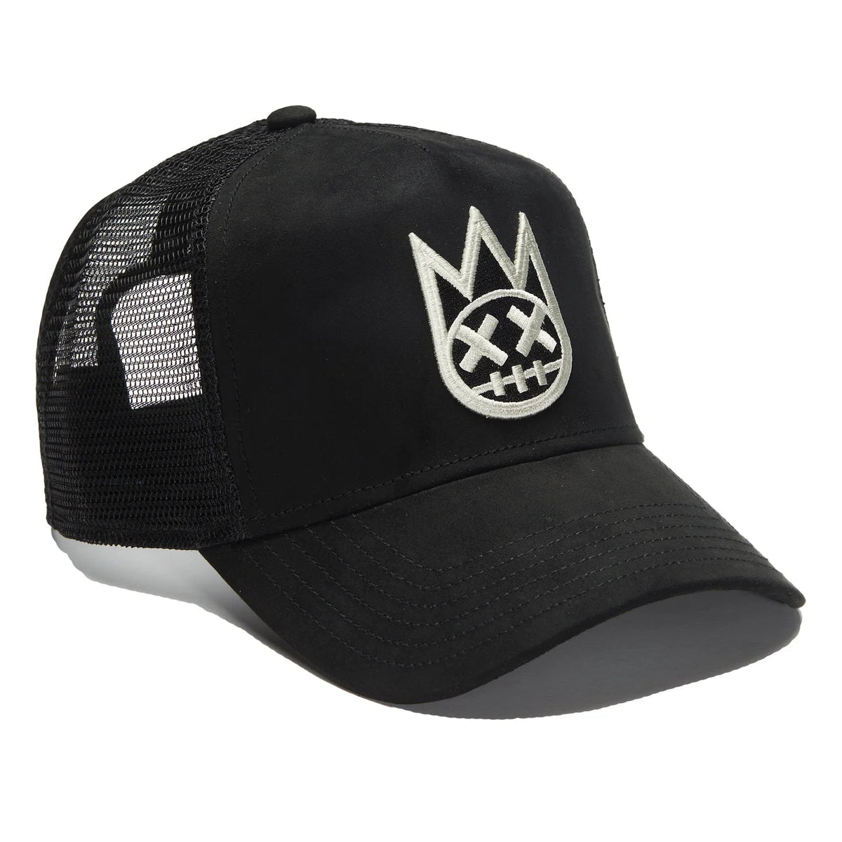 SHIMUCHAN LOGO MESH BACK TRUCKER HAT IN VINTAGE BLACK