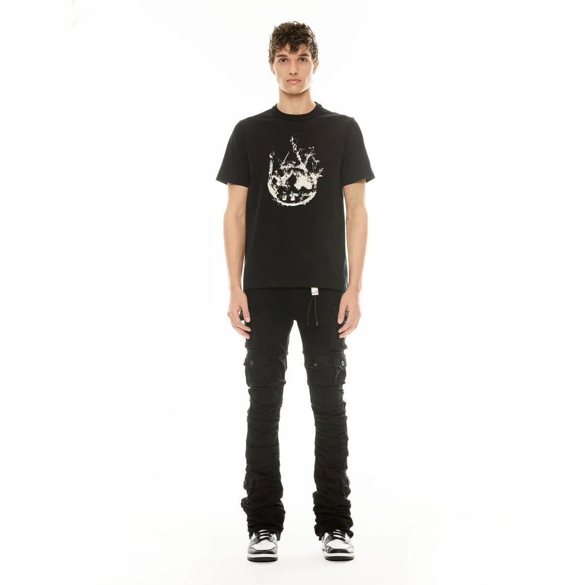 Cult's Hipster Nomad Cargo Jeans in Double Black