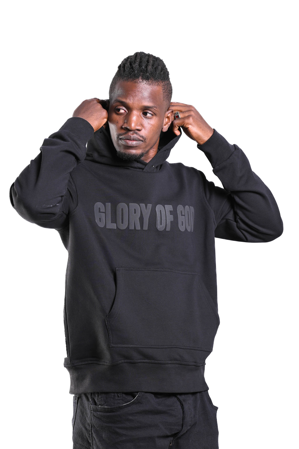 Glory of God Oversized Hoodie - All Black