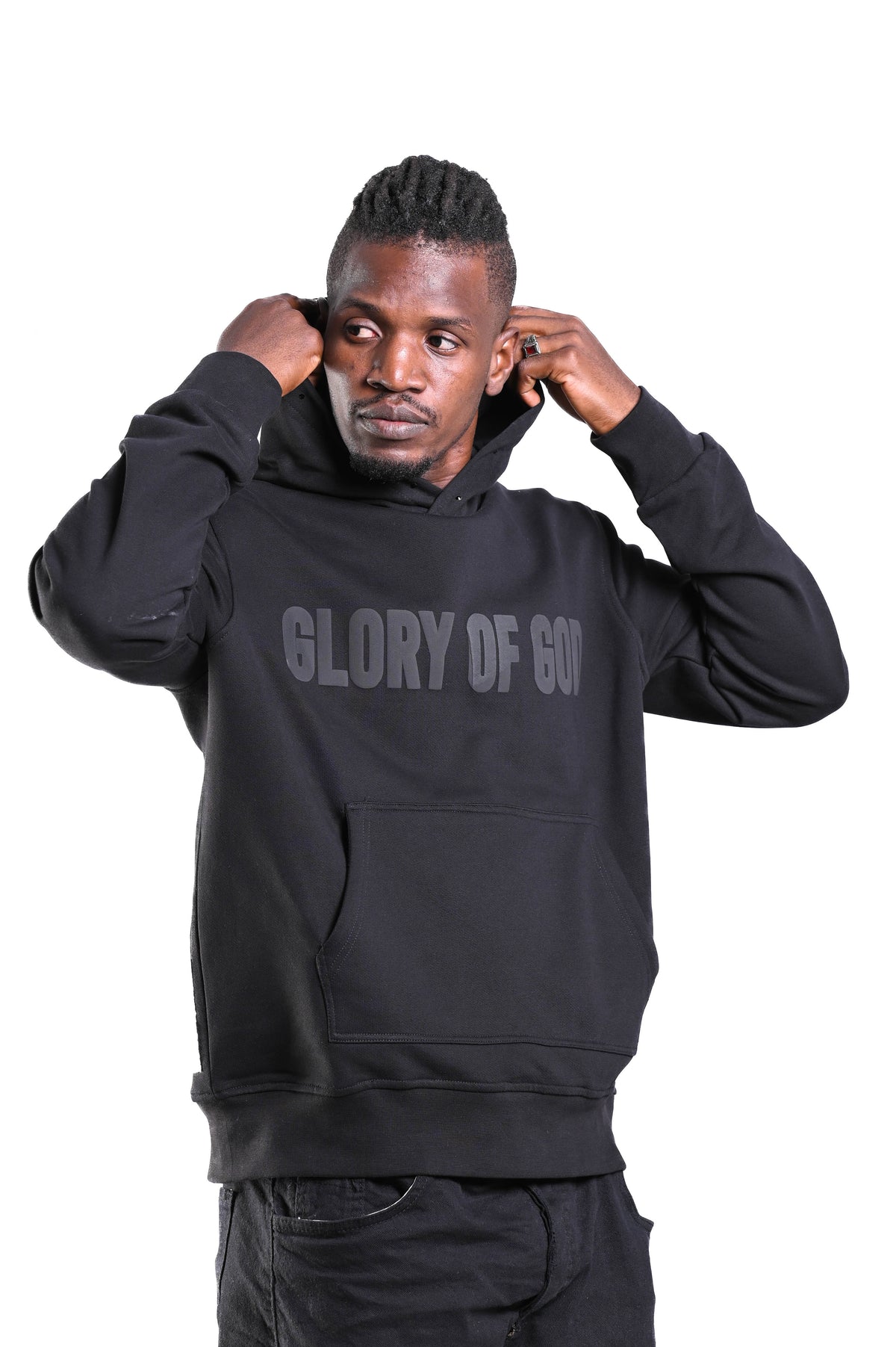 Glory of God Oversized Hoodie - All Black