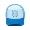 Cult's Logo Mesh Back Trucker Hat In Blue Glow  626AC-CH52A