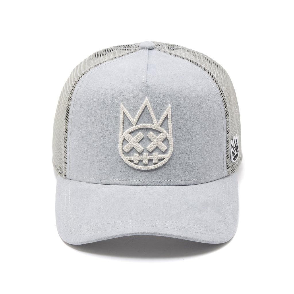 Cult's Logo Mesh Back Trucker Hat In Grey SKU: 626BC-CH43A